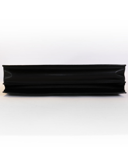 Sac à dépêches HERMES cuir box noir