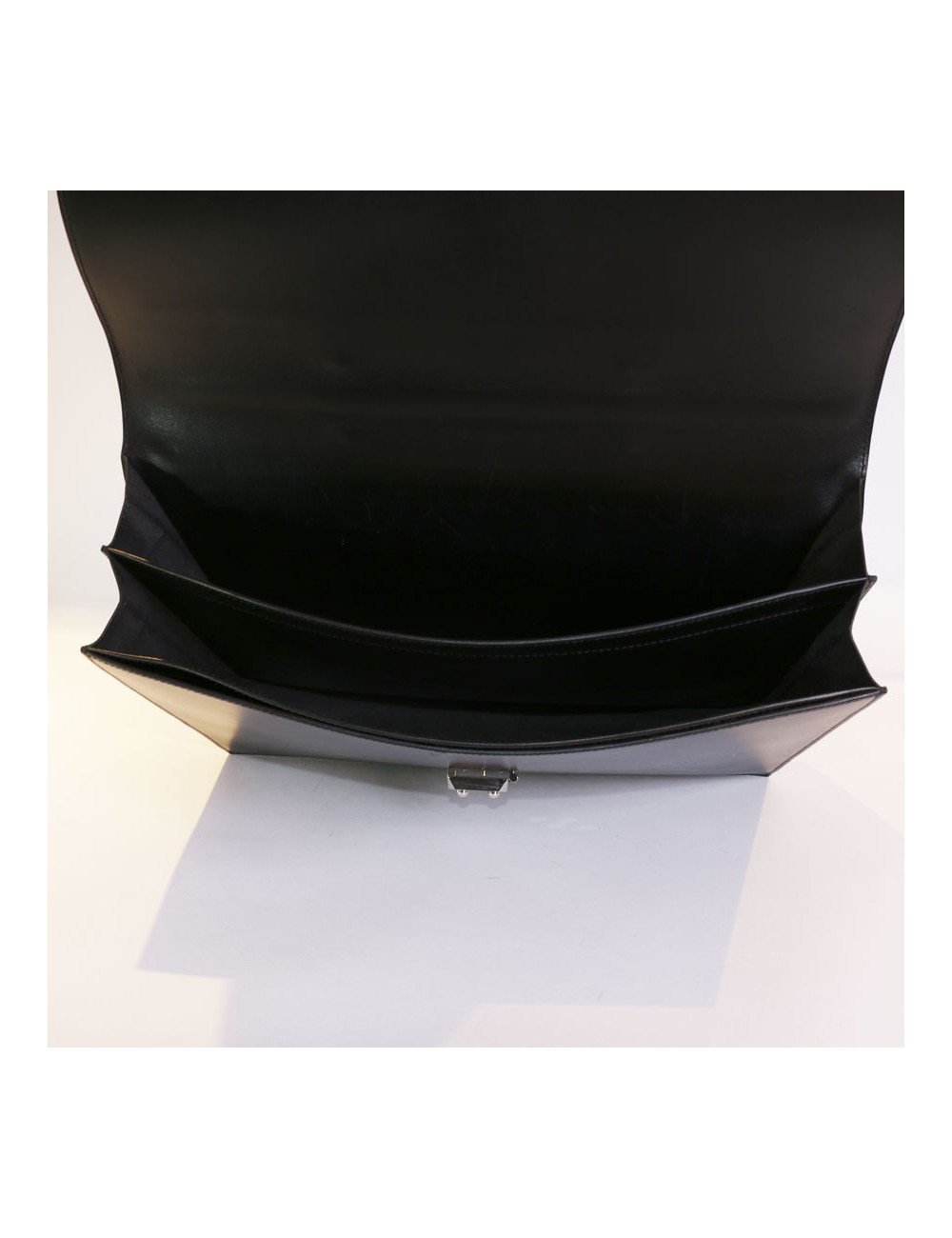 Sac à dépêches HERMES cuir box noir