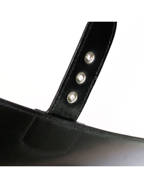 Sac à dépêches HERMES cuir box noir