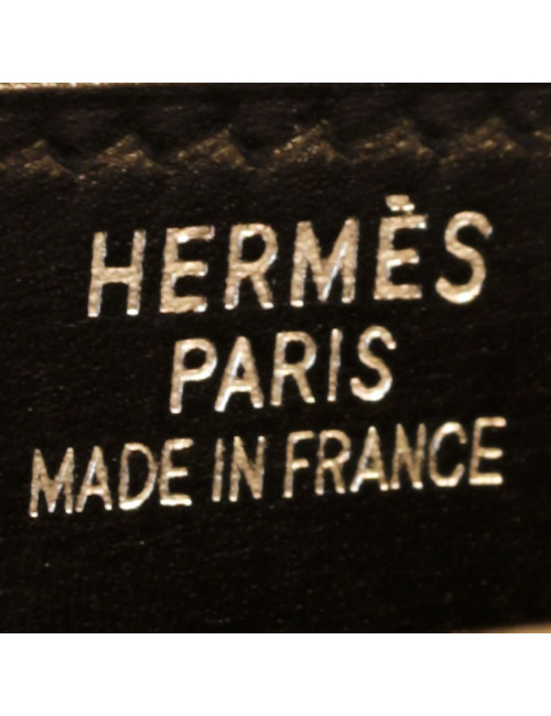 Sac à dépêches HERMES cuir box noir