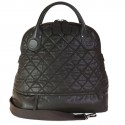 CHANEL brown quilted leather tote bag