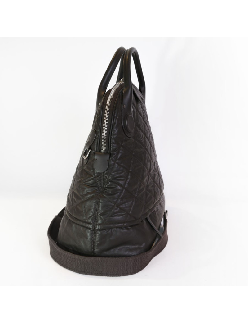 CHANEL brown quilted leather tote bag