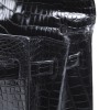 35 black alligator Vintage HERMES Kelly bag