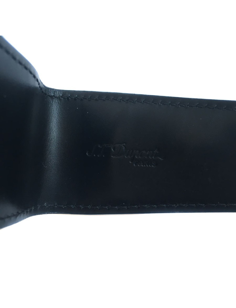 Pen DUPONT black leather case
