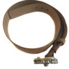 CHANEL byzantine buckle belt in beige suede leather size 80EU