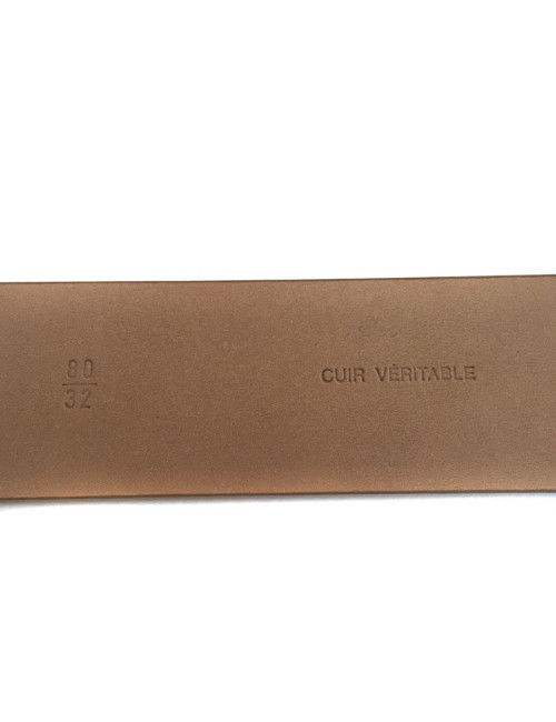 CHANEL byzantine buckle belt in beige suede leather size 80EU