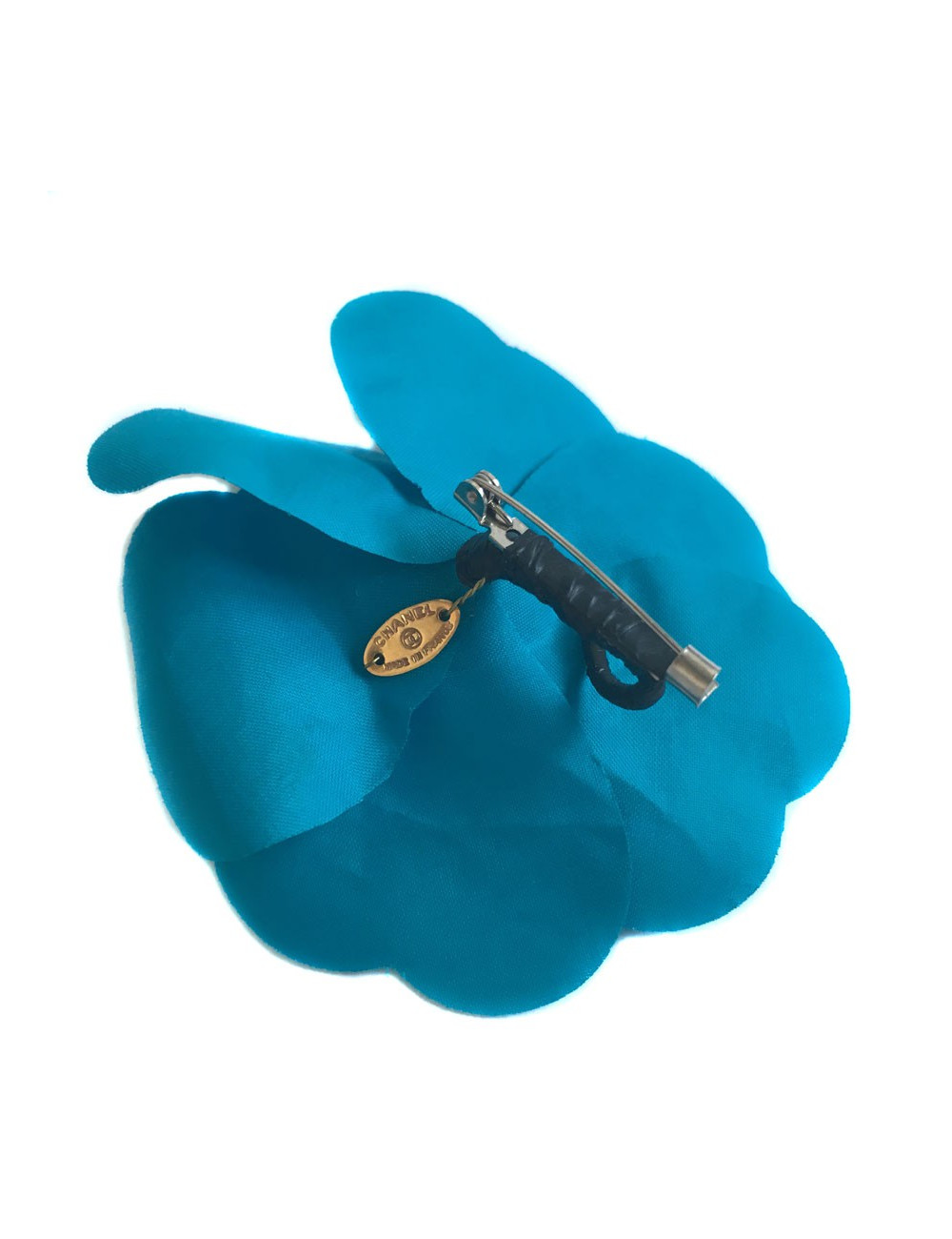 PIN CHANEL Camellia turquoise blue