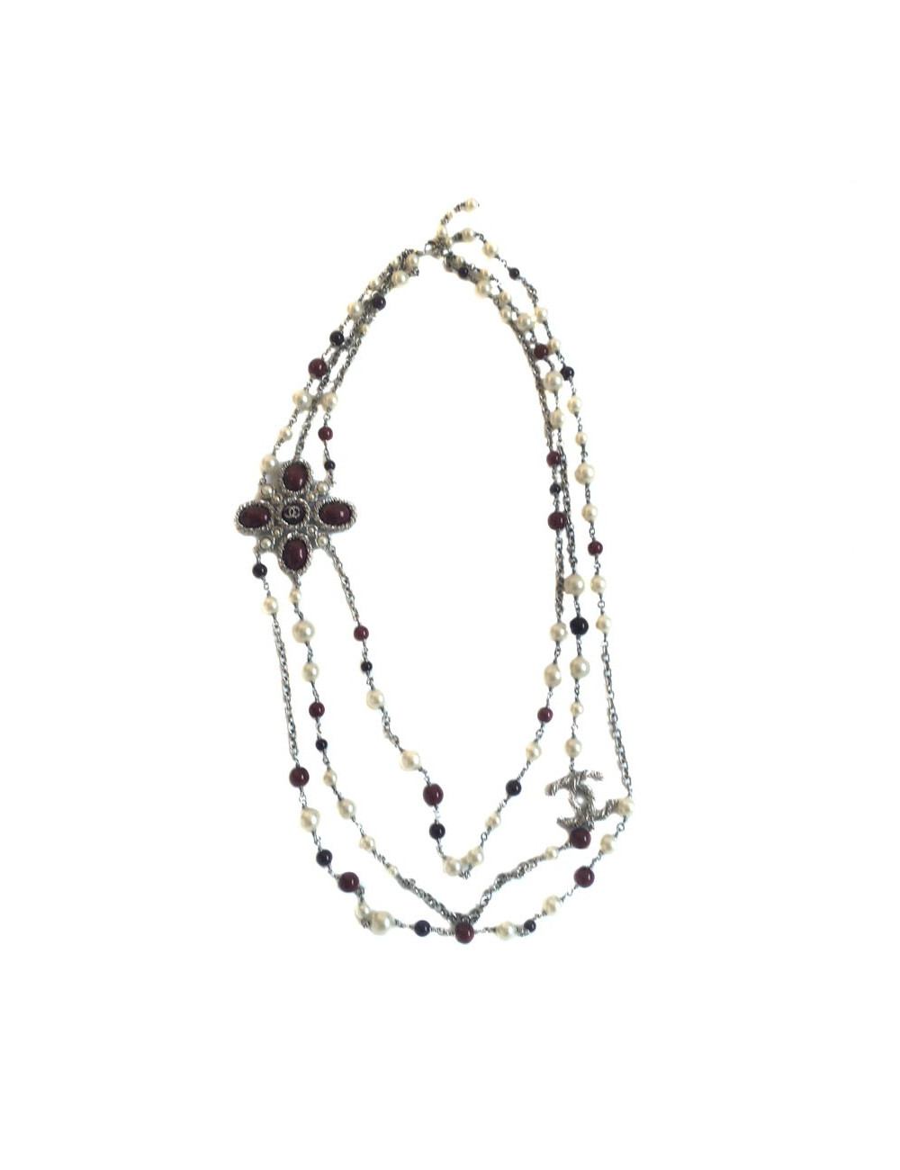 Sautoir bijou CHANEL multirangs