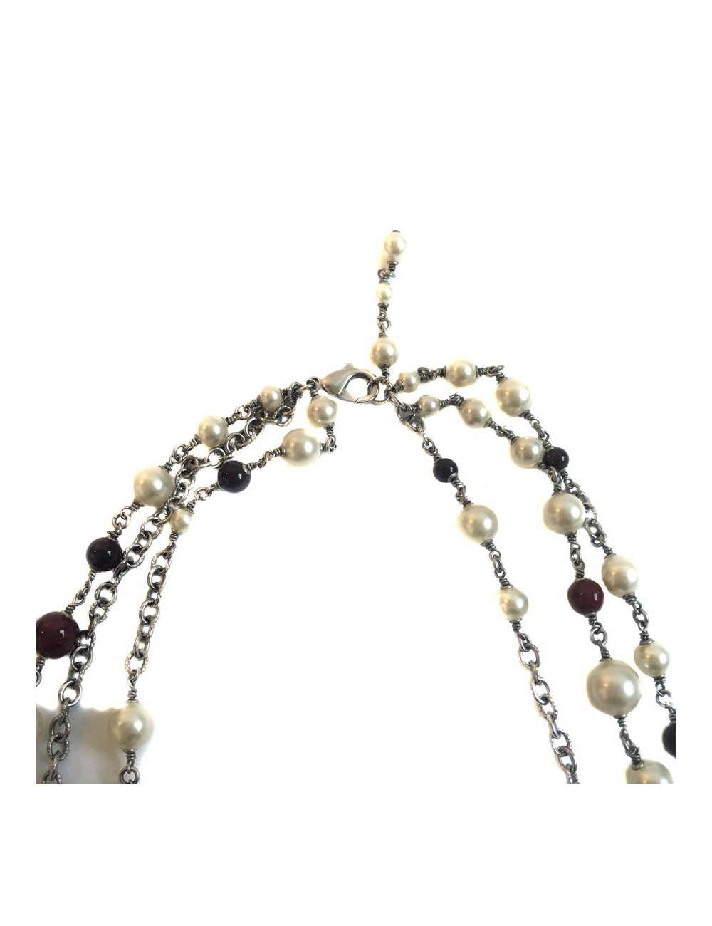 Necklace jewelry CHANEL multirangs