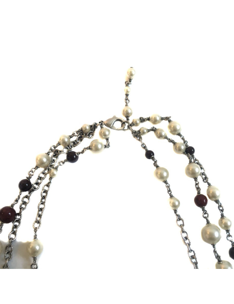 Necklace jewelry CHANEL multirangs