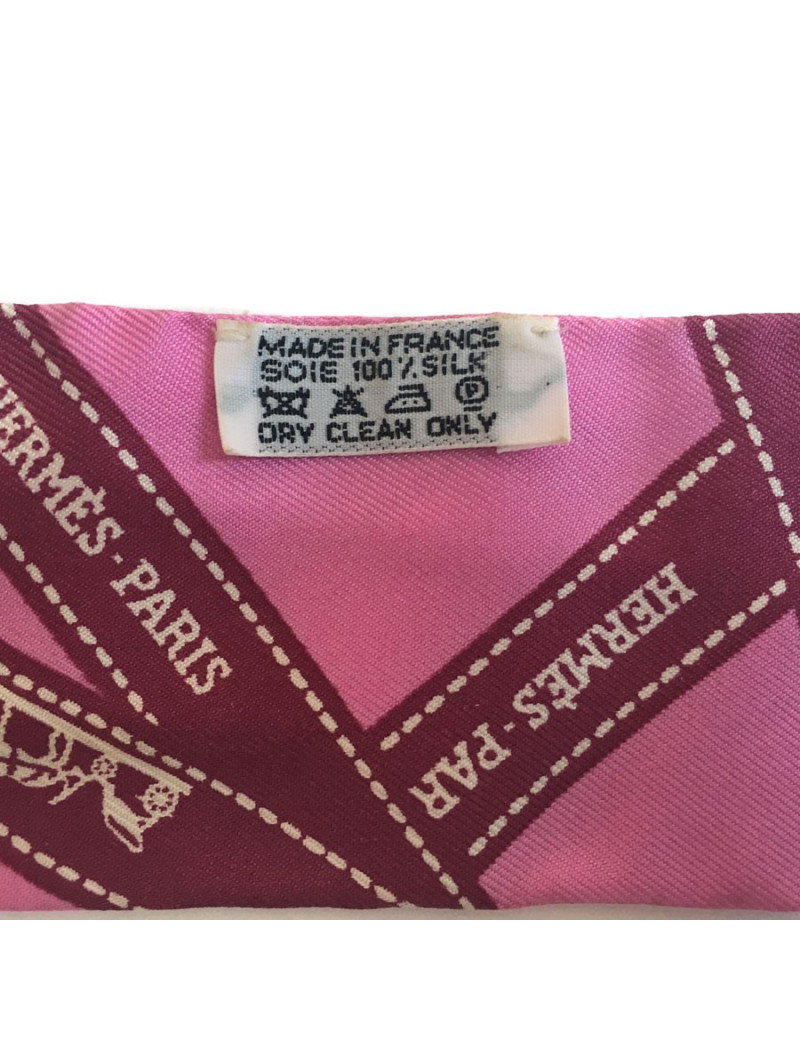 HERMES Twilly bolduc fuschia pink