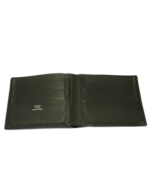 HERMES MC2 Copernicus swift dark gray leather card holders