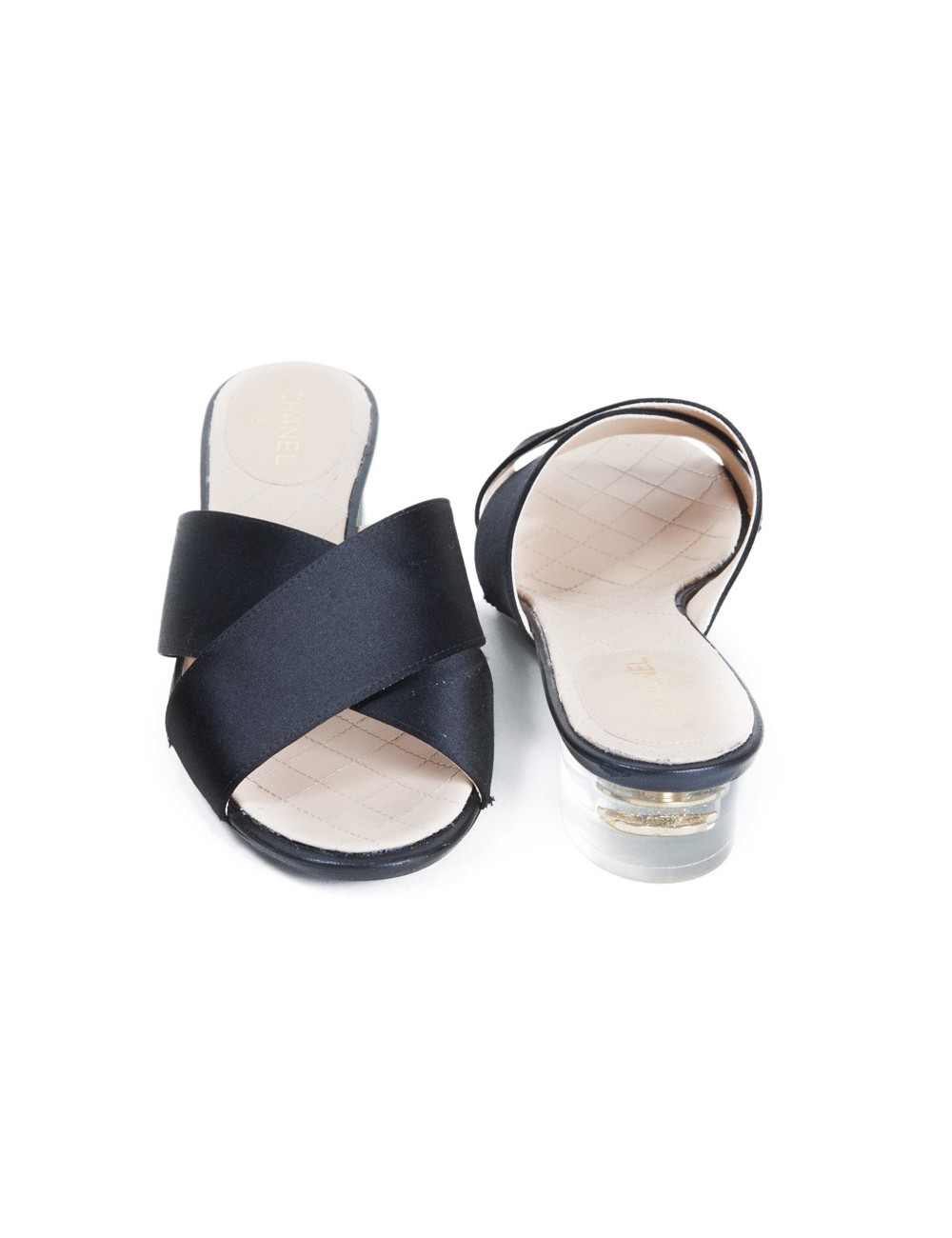 Mules CHANEL satin silk T36, 5