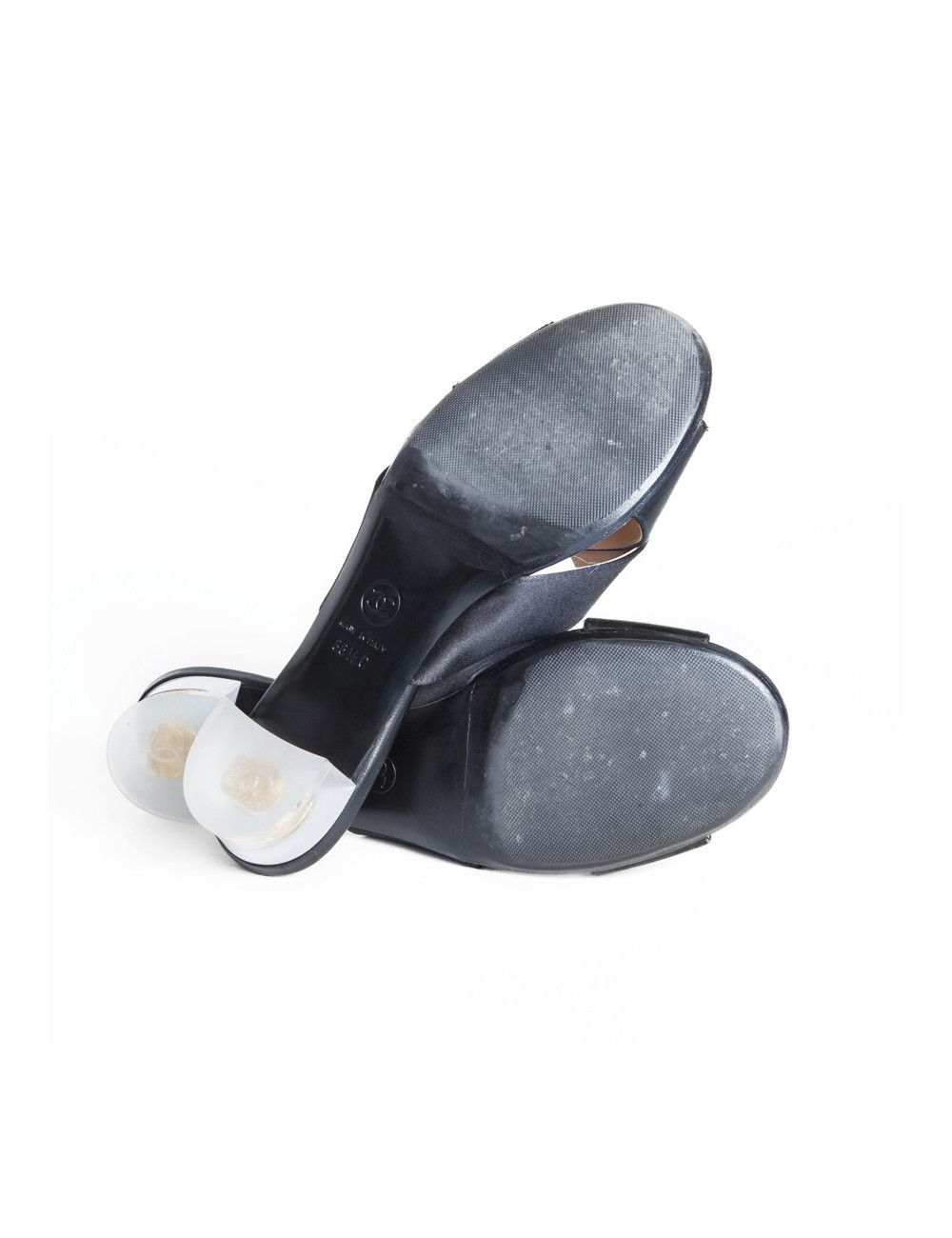 Mules CHANEL satin de soie T36,5