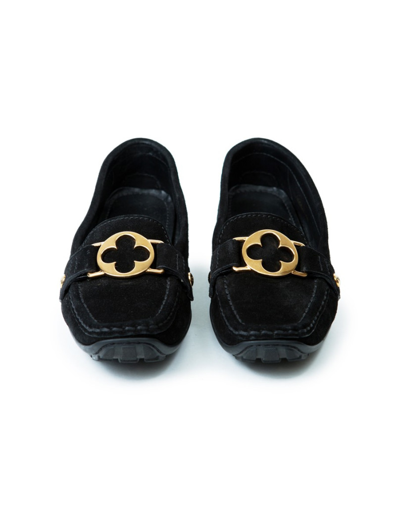 Mocassins LOUIS VUITTON T 37 daim marron