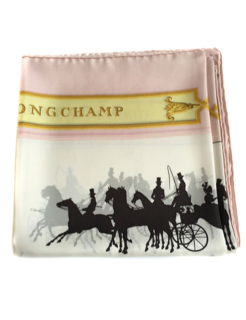 Carré HERMES "Les Bois de Boulogne" en soie