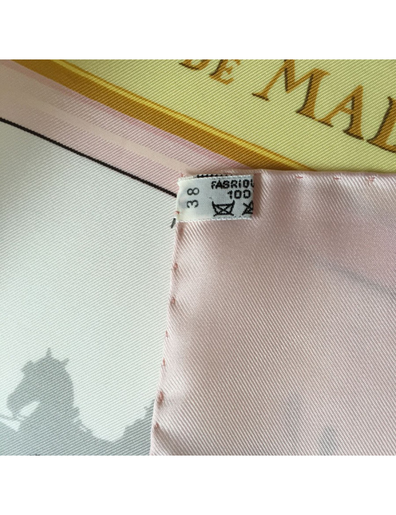 Carré HERMES "Les Bois de Boulogne" en soie