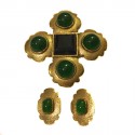 Adornment CHANEL brooch and earrings Vintage