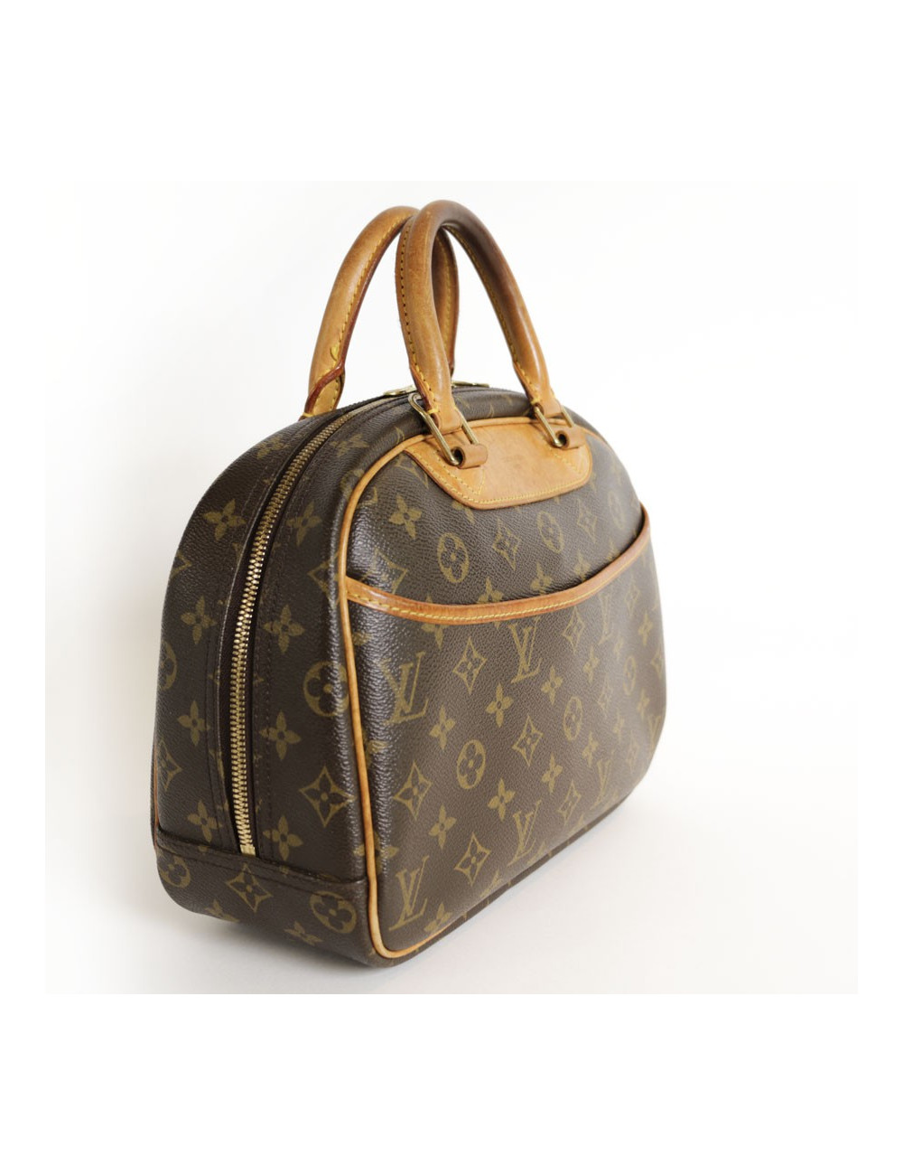 'Trouville' LOUIS VUITTON Brown monogram canvas bag