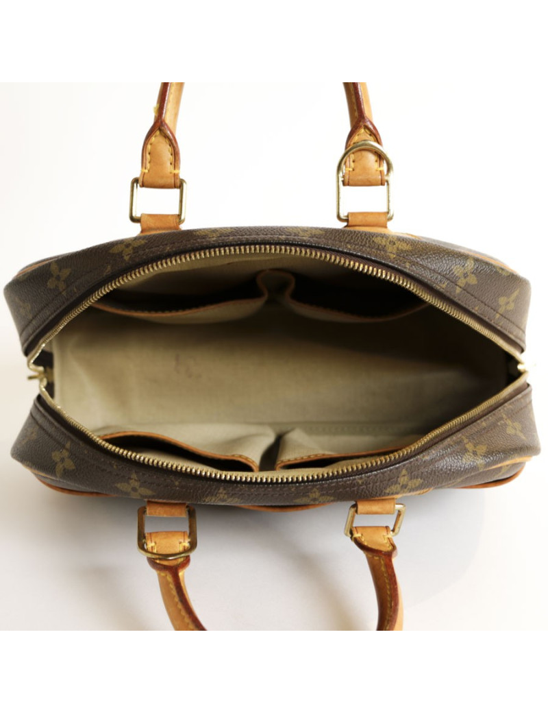 'Trouville' LOUIS VUITTON Brown monogram canvas bag