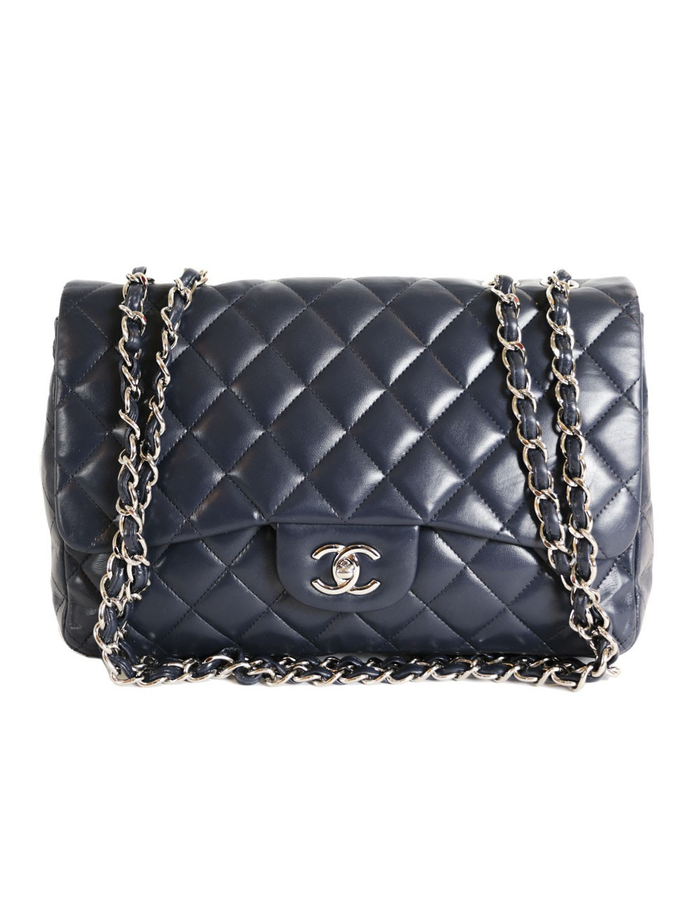Sac Jumbo CHANEL bleu marine