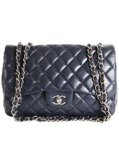 Sac Jumbo CHANEL bleu marine