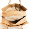 CHANEL caviar camel leather tote bag