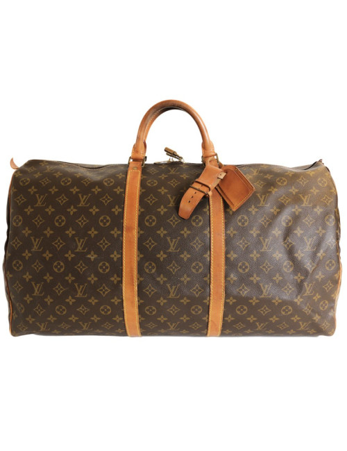 Sac keepall 60 LOUIS VUITTON toile monogram marron