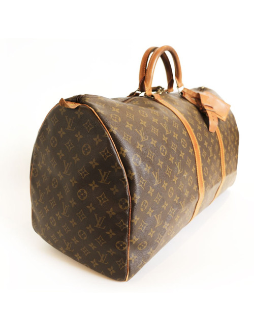 Sac keepall 60 LOUIS VUITTON toile monogram marron