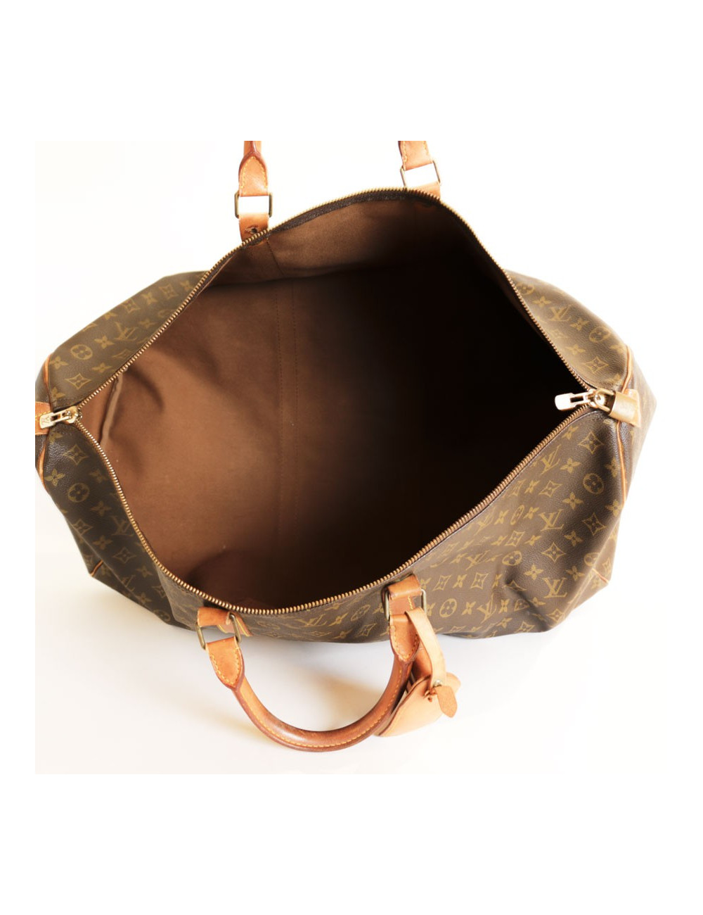 Keepall 60 LOUIS VUITTON Brown monogram canvas bag