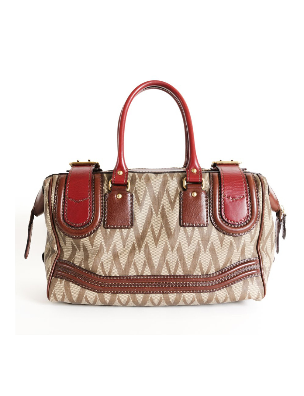 VALENTINO canvas and leather bag