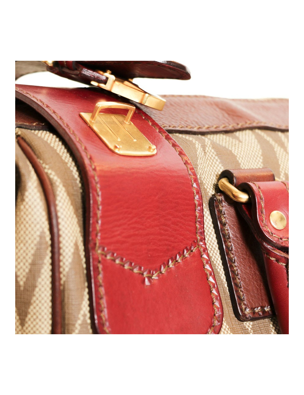 VALENTINO canvas and leather bag