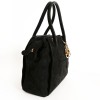 DIOR caning Black Suede bag
