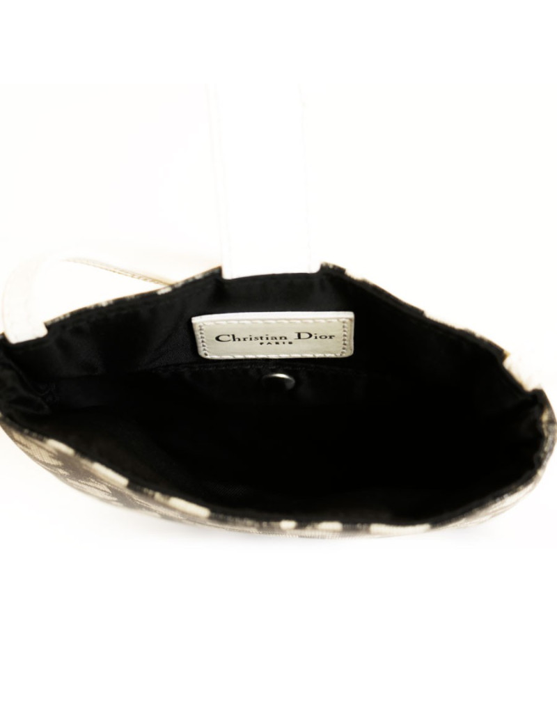 Pochette DIOR monogram bleu et blanche