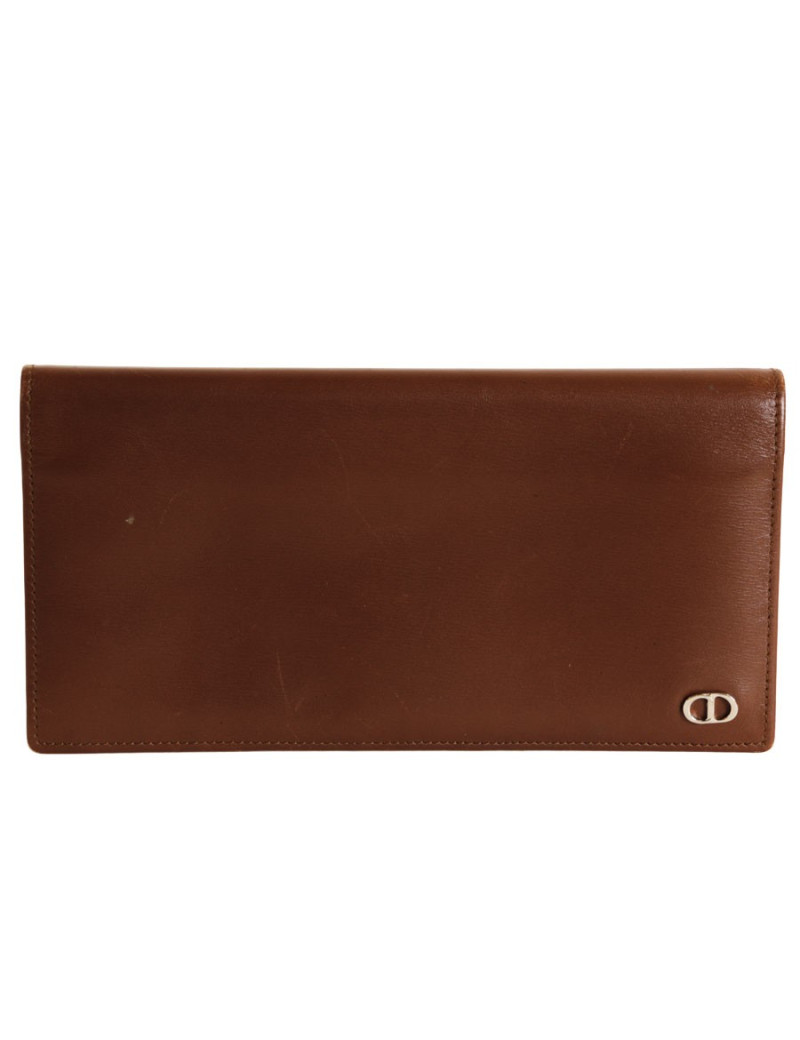 Portefeuille DIOR cuir marron