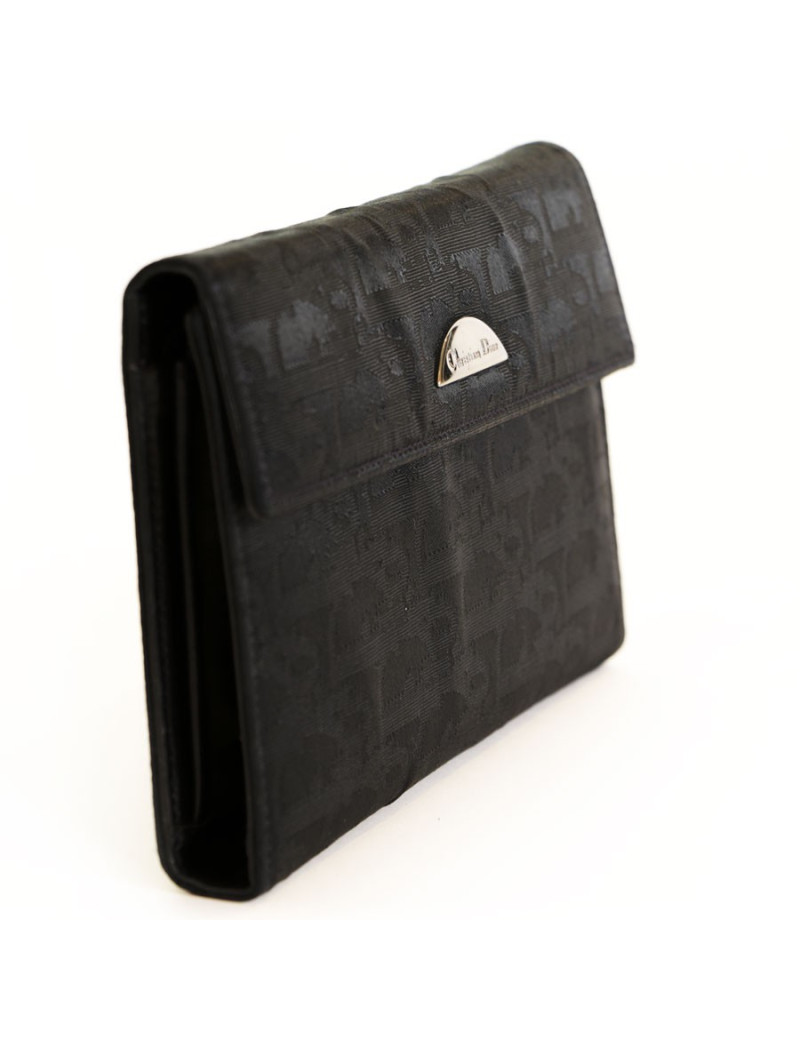 Portefeuille DIOR toile monogram noir