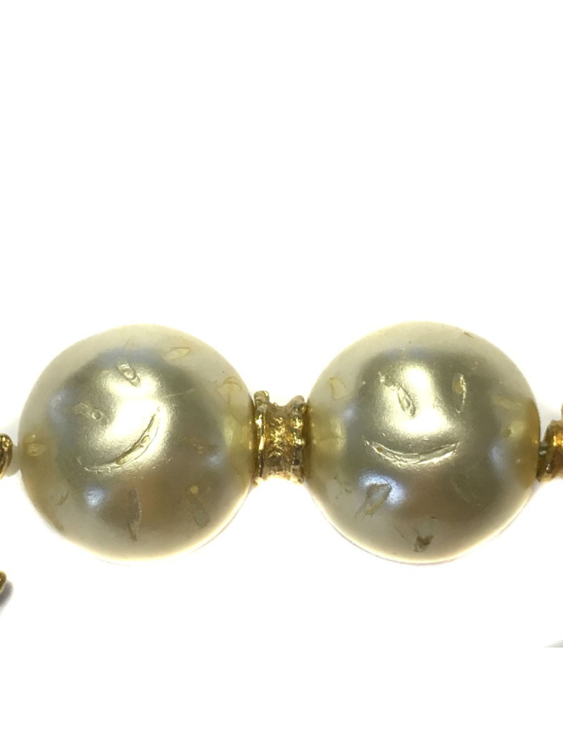 CHRISTIAN DIOR necklace Pearly beads and shells