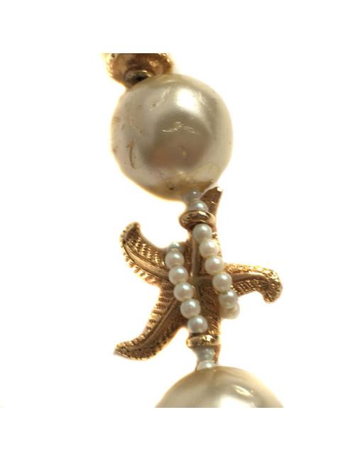 CHRISTIAN DIOR necklace Pearly beads and shells