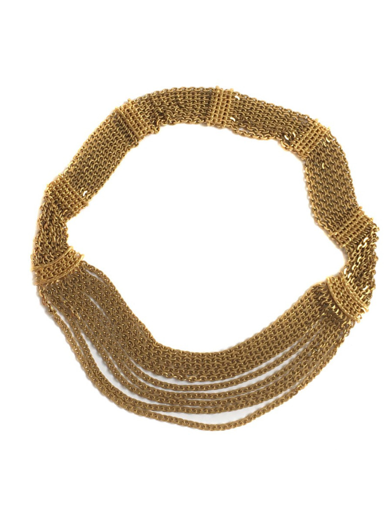 Ceinture CHANEL chaînes 8 rangs dorée