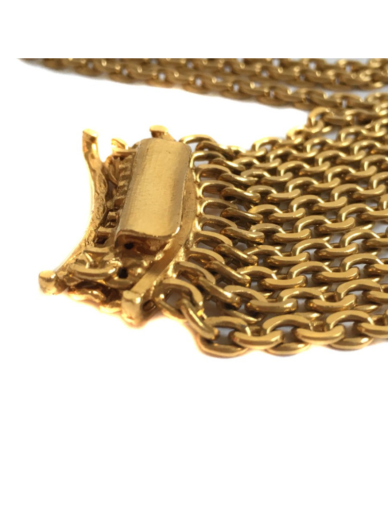 CHANEL belt chains 8 rows Golden