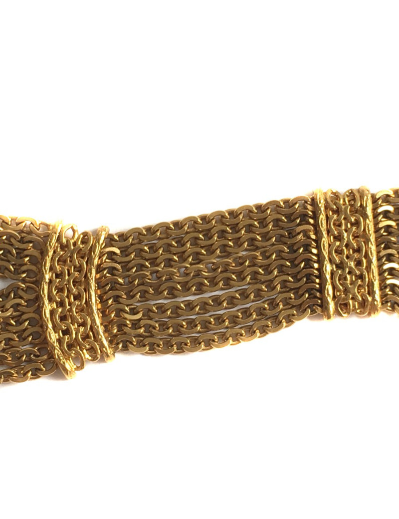 Ceinture CHANEL chaînes 8 rangs dorée