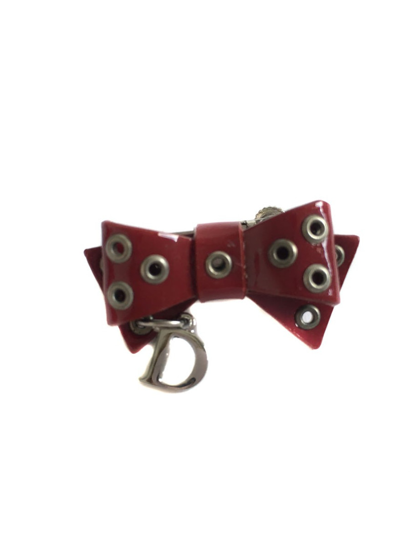 Broche DIOR Vintage bordeaux