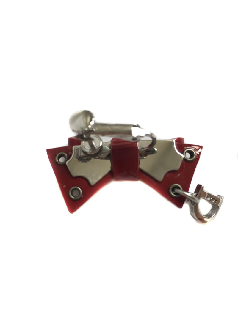 Broche DIOR Vintage bordeaux