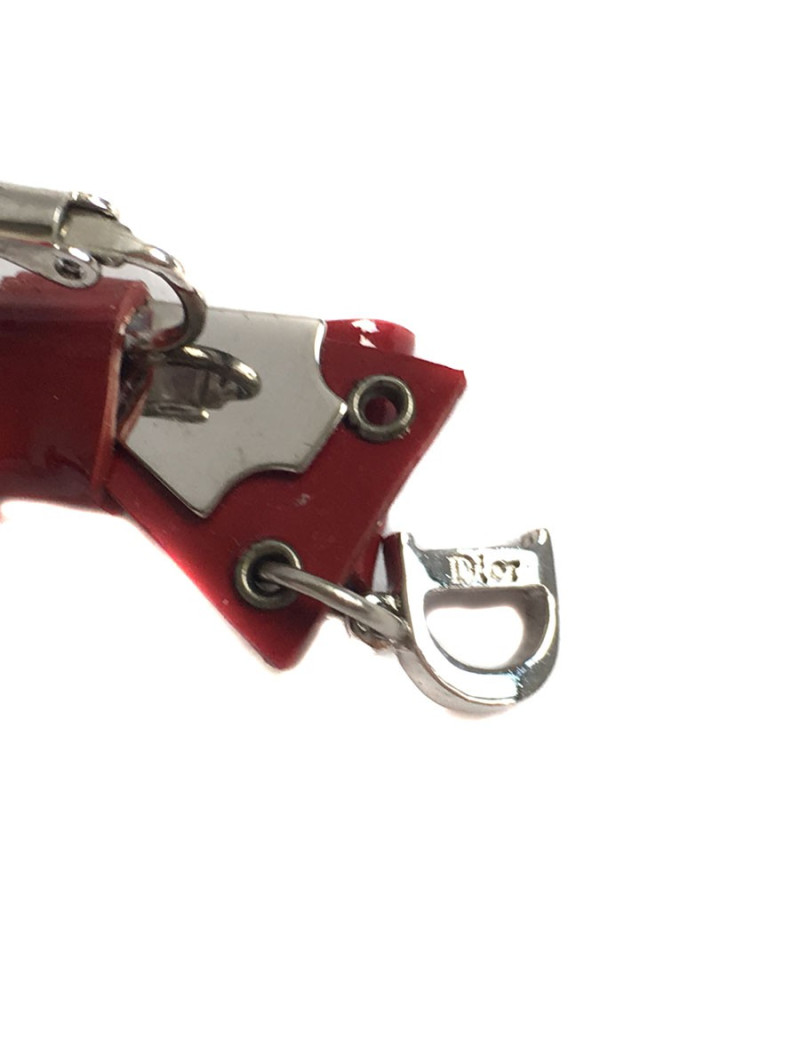 Broche DIOR Vintage bordeaux