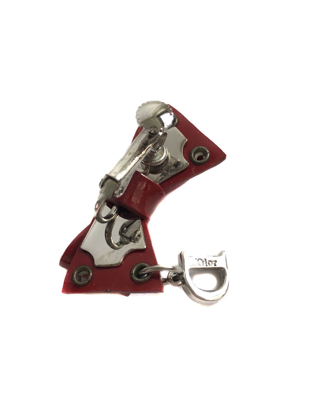 PIN CHRISTIAN DIOR Vintage bordeaux