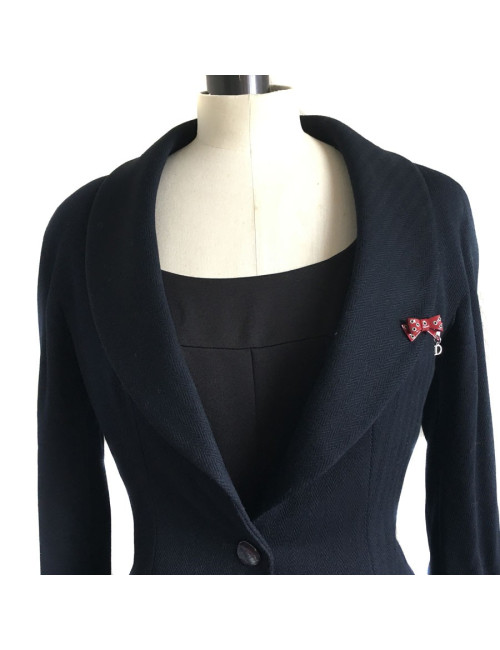 Broche CHRISTIAN DIOR Vintage bordeaux