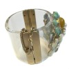 Cuff CHANEL transparent adorned florets in block glass and rhinestones