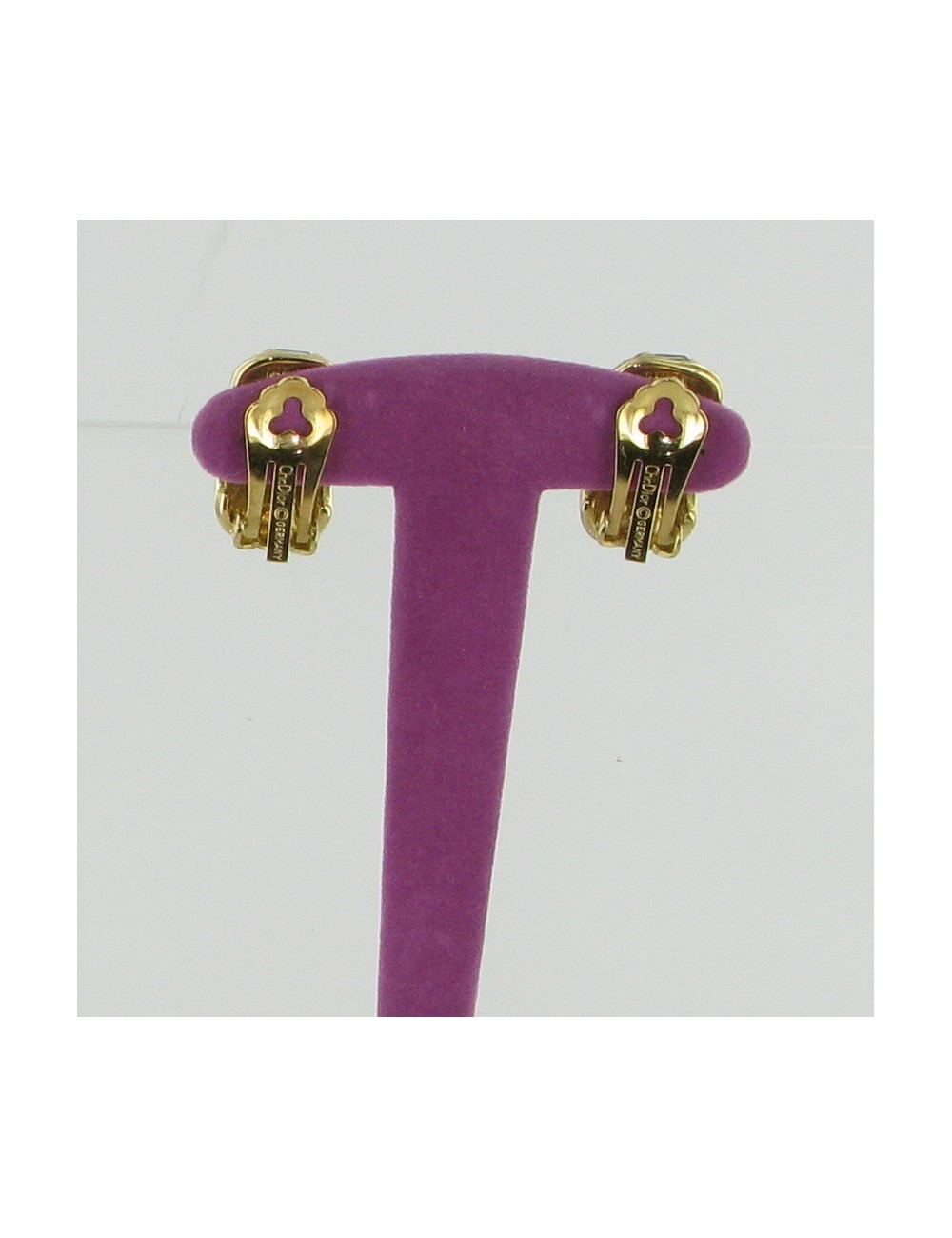 Bo clip strass et pâte de verre CHRISTIAN DIOR