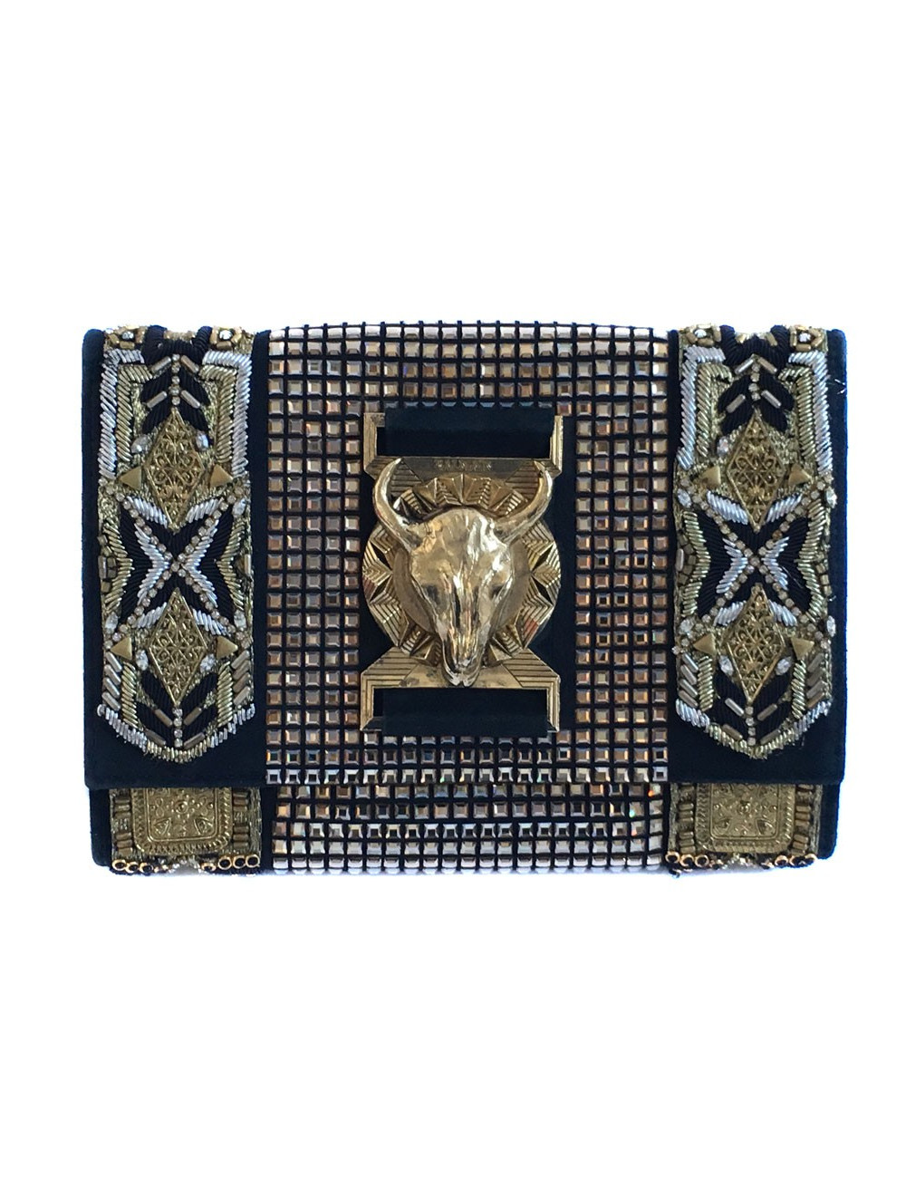 Pochette  du soir BALMAIN brodée or