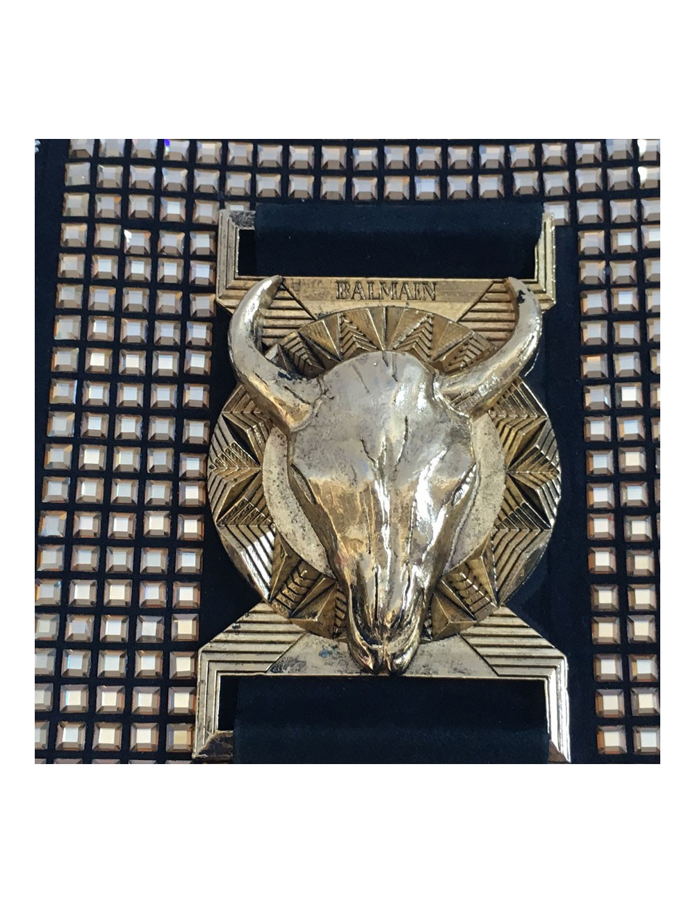 Cover of the evening embroidered gold BALMAIN